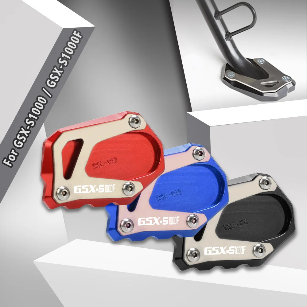 

FOR Suzuki GSXS1000 Katana GSX S1000 F S1000F 2015 - 2020 2021 Motorcycle Foot Side Stand Enlarger extension kickstand plate pad