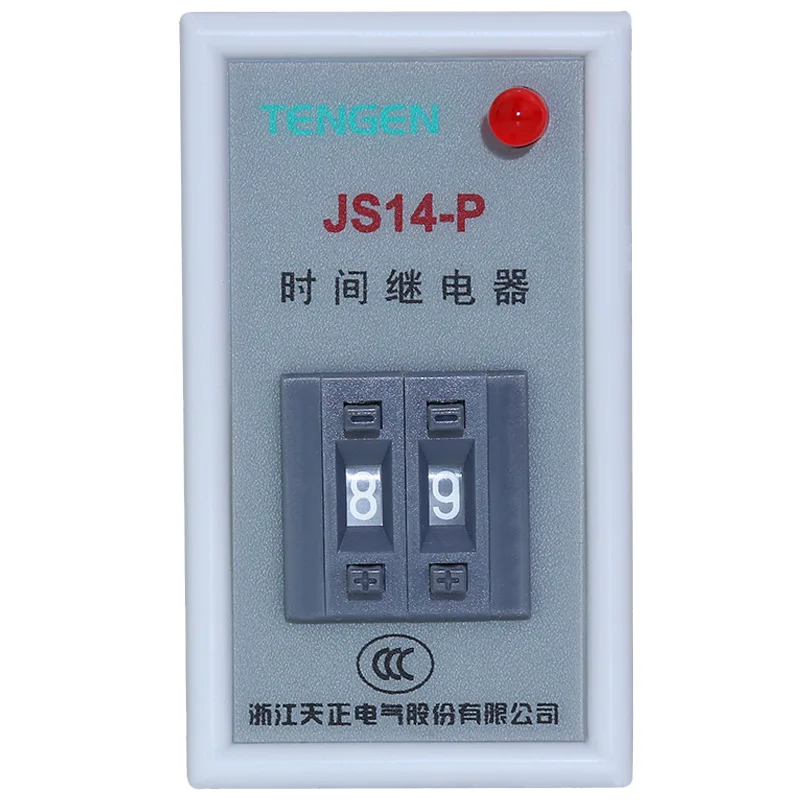 Подходит для Tianzheng Electric Time Relay JS14P JS14-P Digital 220V 380V 99.999S999M