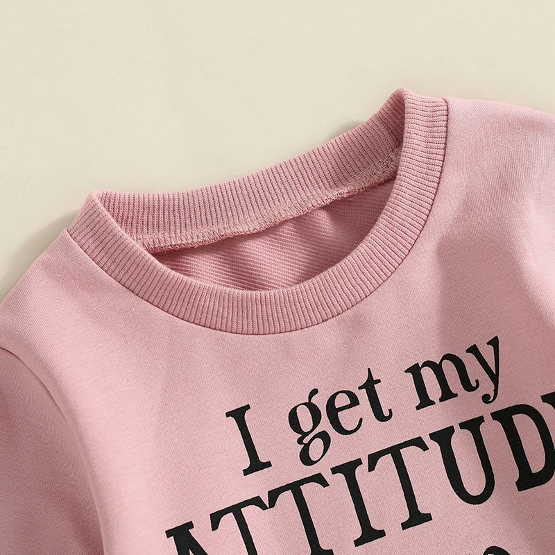 Осенняя одежда для маленьких девочек Забавный свитшот с длинным рукавом и