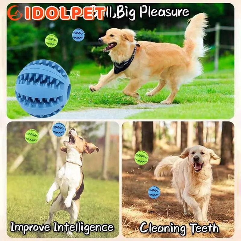 Мячик для собак игрушки чистки зубов домашних животных жевания извлечения