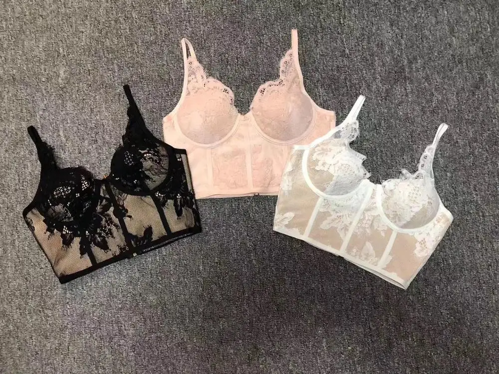 

New Arrival Women Sexy Designer Lace Tops Camisole Tops Ladies Trendy Night Club Bandage Crop Tops