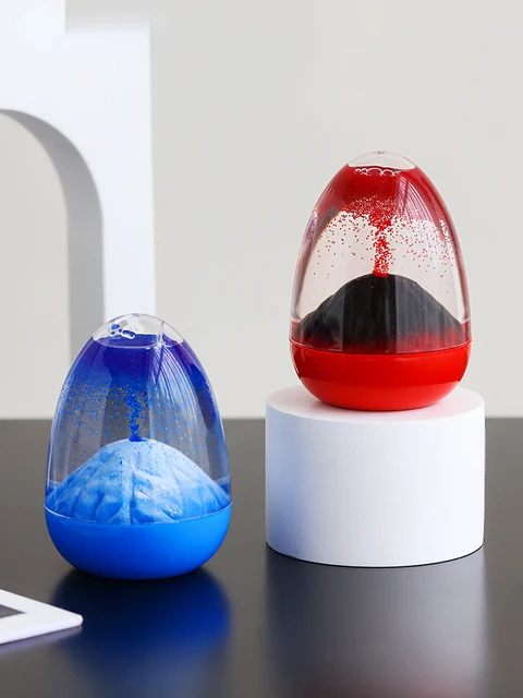 Nordic Style Volcanic Eruption Oil Hourglass Timer Creative Liquid Decoration Desktop Modern Desk Accessory Home Docer Girl Gift 1