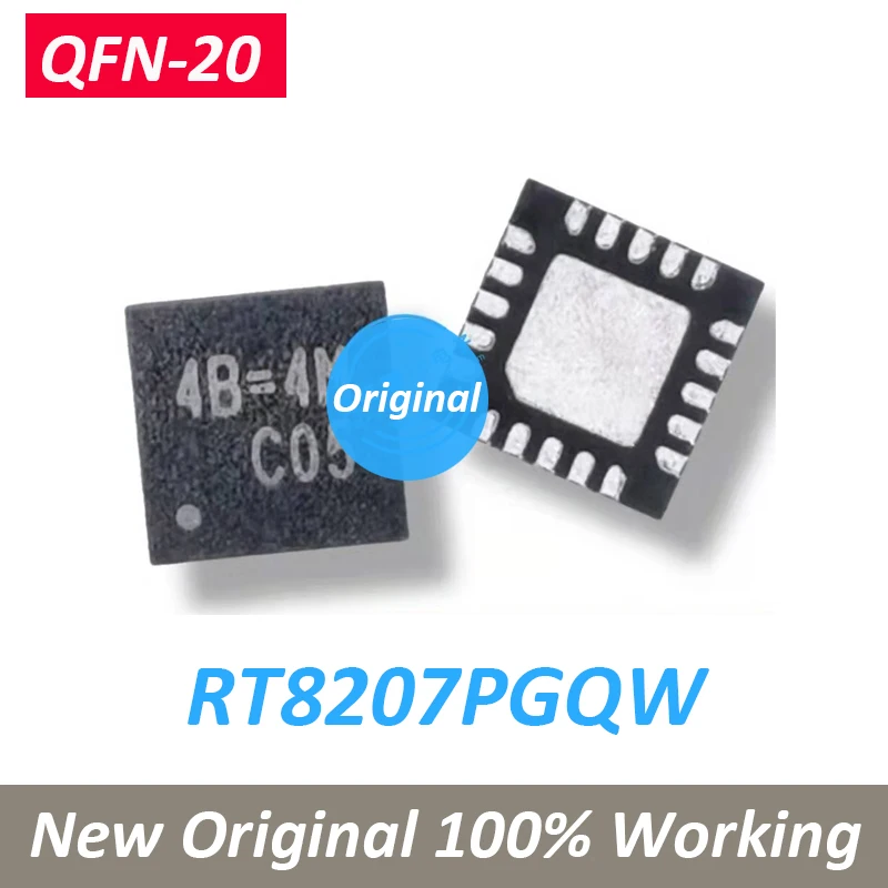 

(5 шт.)/лот 100% Новинка RT8207P RT8207PG RT8207PGQ RT8207PGQW 4B = 1D 4B = DM 4B = EL 4B = QFN-20 чипсет