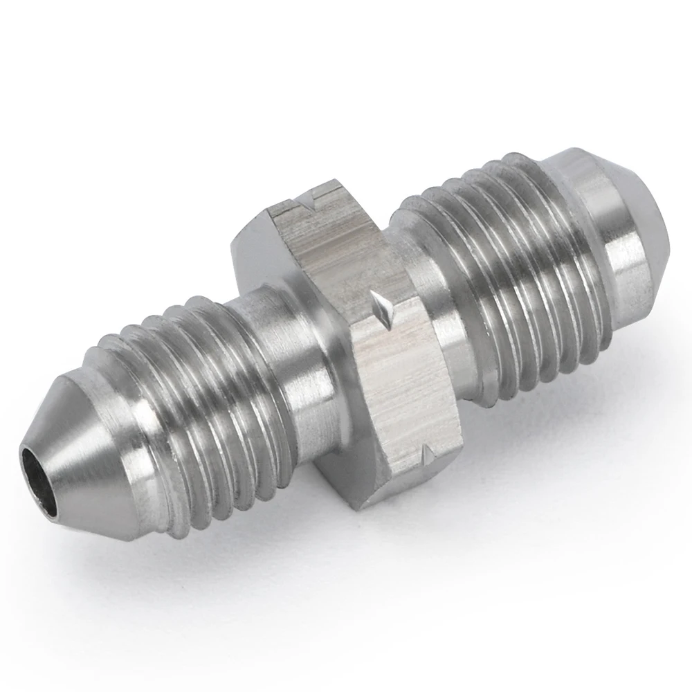 

LZONE - AN3 Male 3/8x24 UNF to M10x1.25 / M10x1.5 / M10x1.0 Male Bubble Flare из нержавеющей стали, тормозные фитинги, адаптер