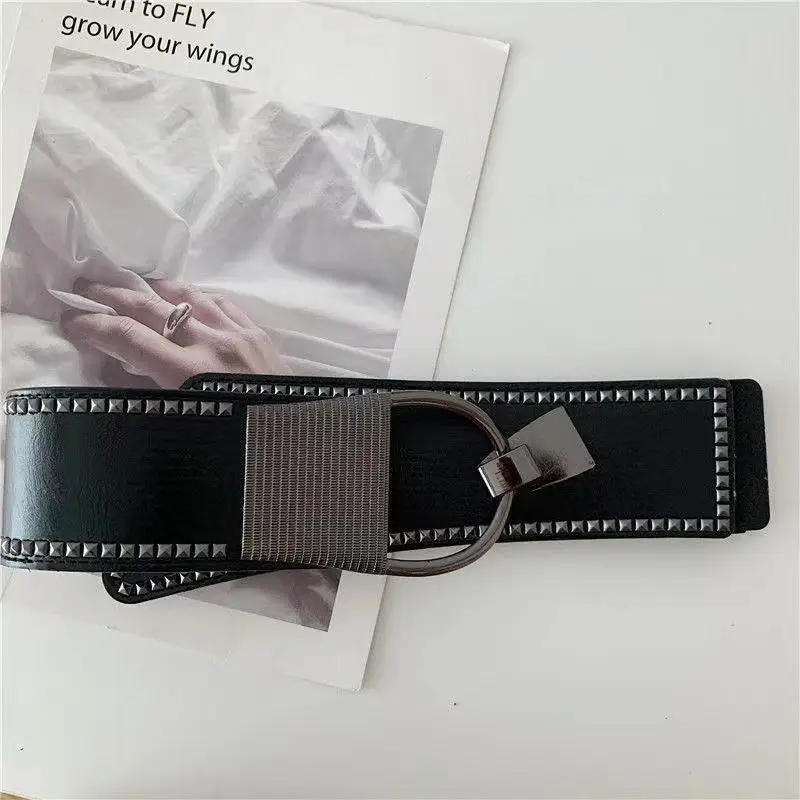 

White Black Corset Wide PU Leather Slimming Body Shaper Belts Waistband Waist Underbust Corset Belt Body Building For Women