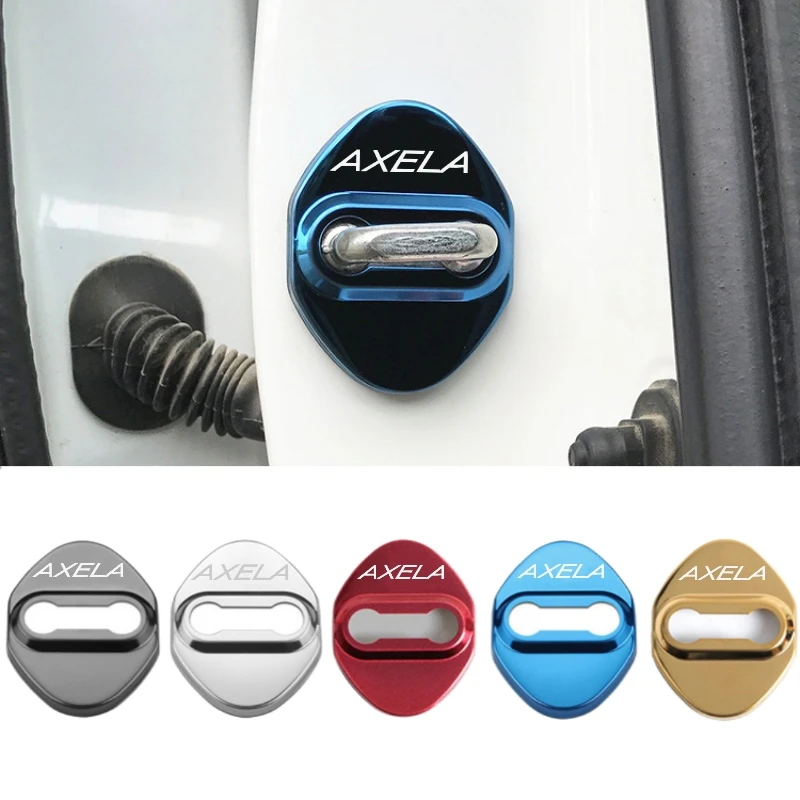 

4 шт., защитные наклейки на дверной замок Mazda Axela 2014-2017