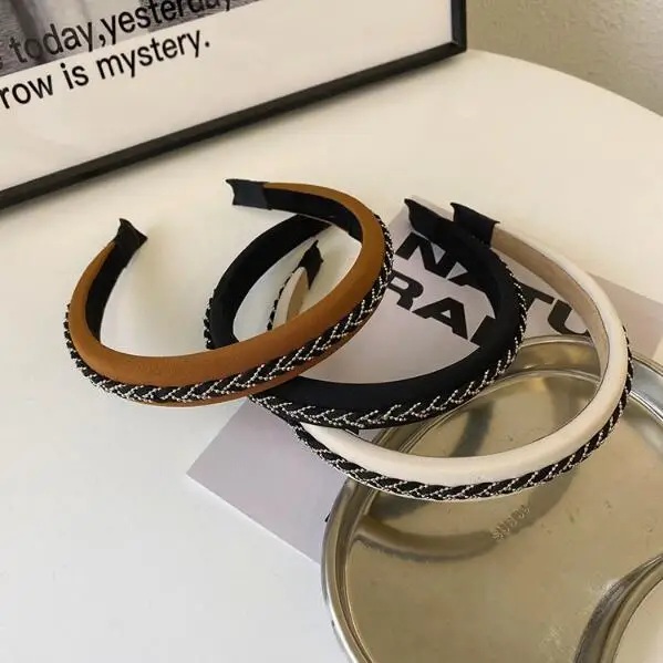 

Metal braided chain high-quality elegant hairbands Korean all-match hairpin retro fashionable hair accessories