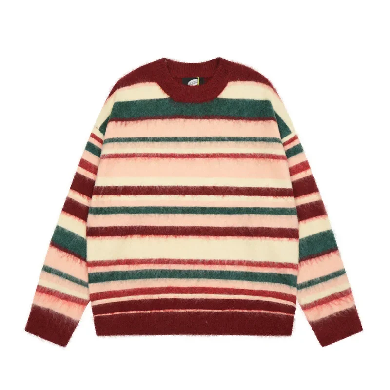 Tangshu модный осенний новый вязаный свитер для пар винтажный повседневный топ из