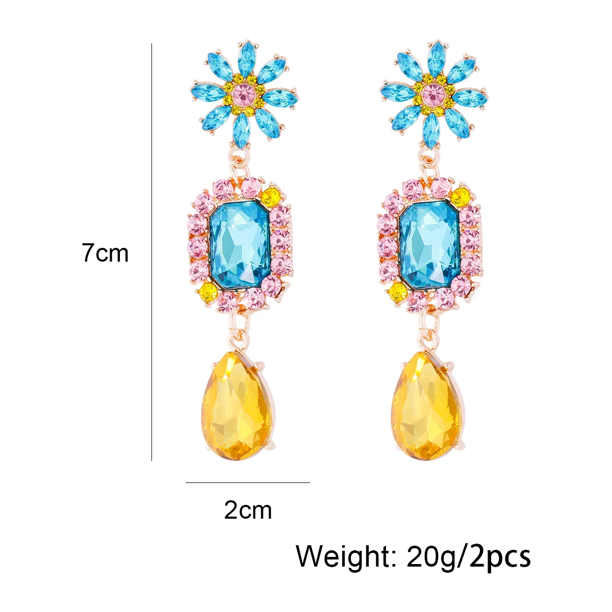 2024 трендовые новые дизайнерские блестящие серьги в виде цветка маргаритки с