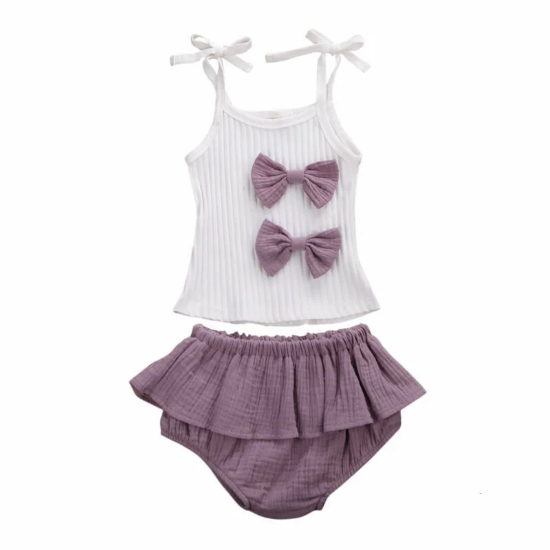 

Newborn Baby Girl Sleeveless T-shirt Tops Tutu Pants Outfit Set Clothes 0-18 Months