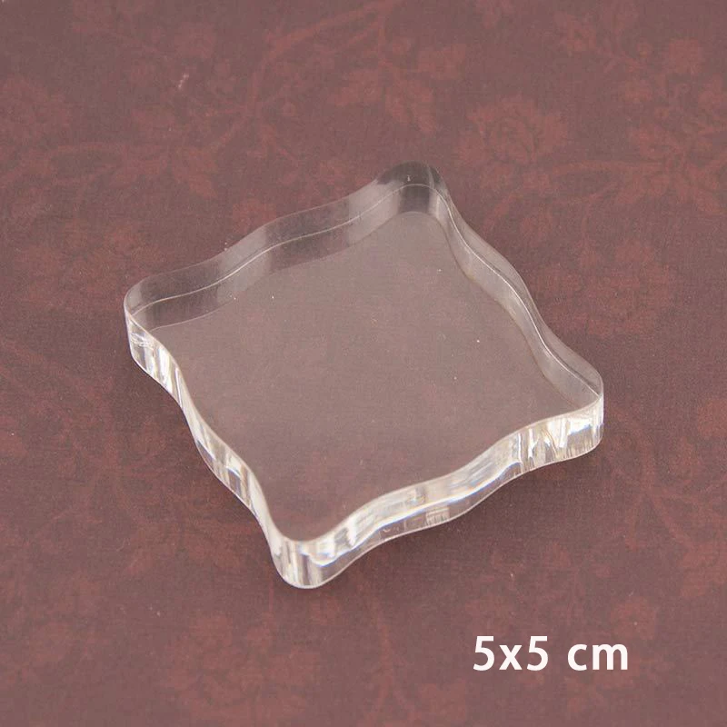 

Acrylic Block for Rubber Stamp Cling Mounted Clear Stamps DIY Scrapbooking Clear Photo Album Decorative Handmade Tool