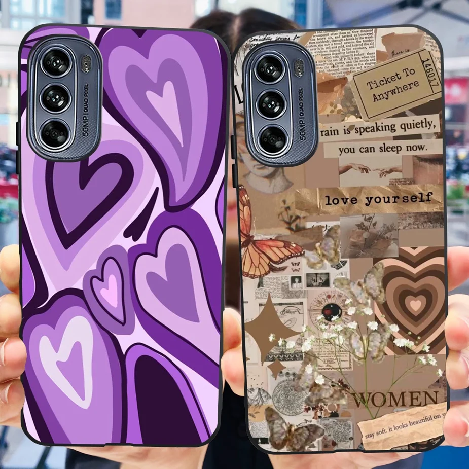 For Motorola Moto G62 5G Case New Fashion Painted Cover Shockproof Soft TPU Phone G 62 MotoG62 Fundas Coque