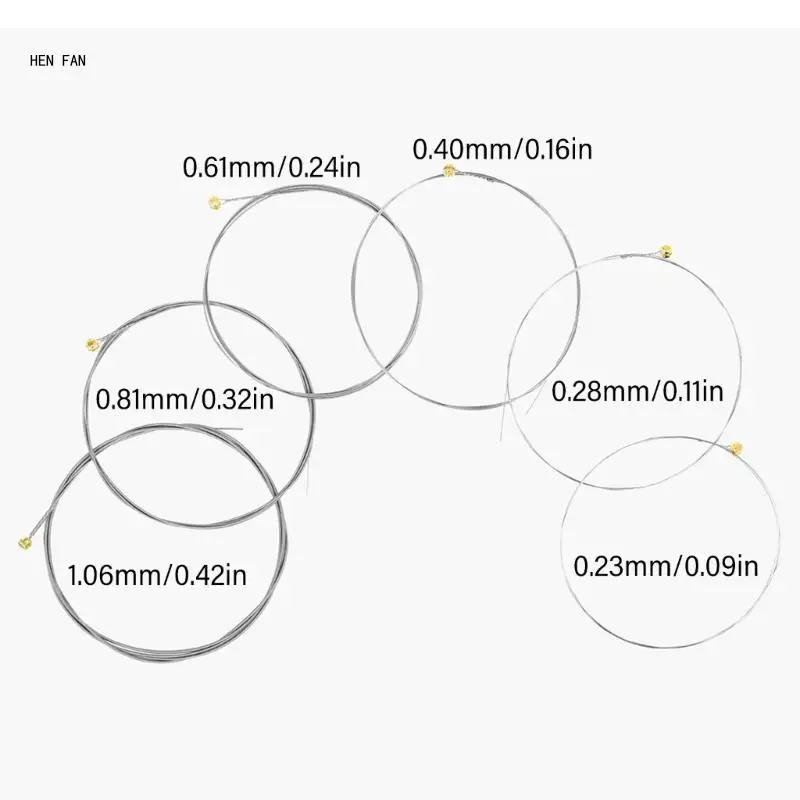 6 шт. .009-.042 струны для электрогитары Perfect Intonation 6-струнная гитарная струна M89D