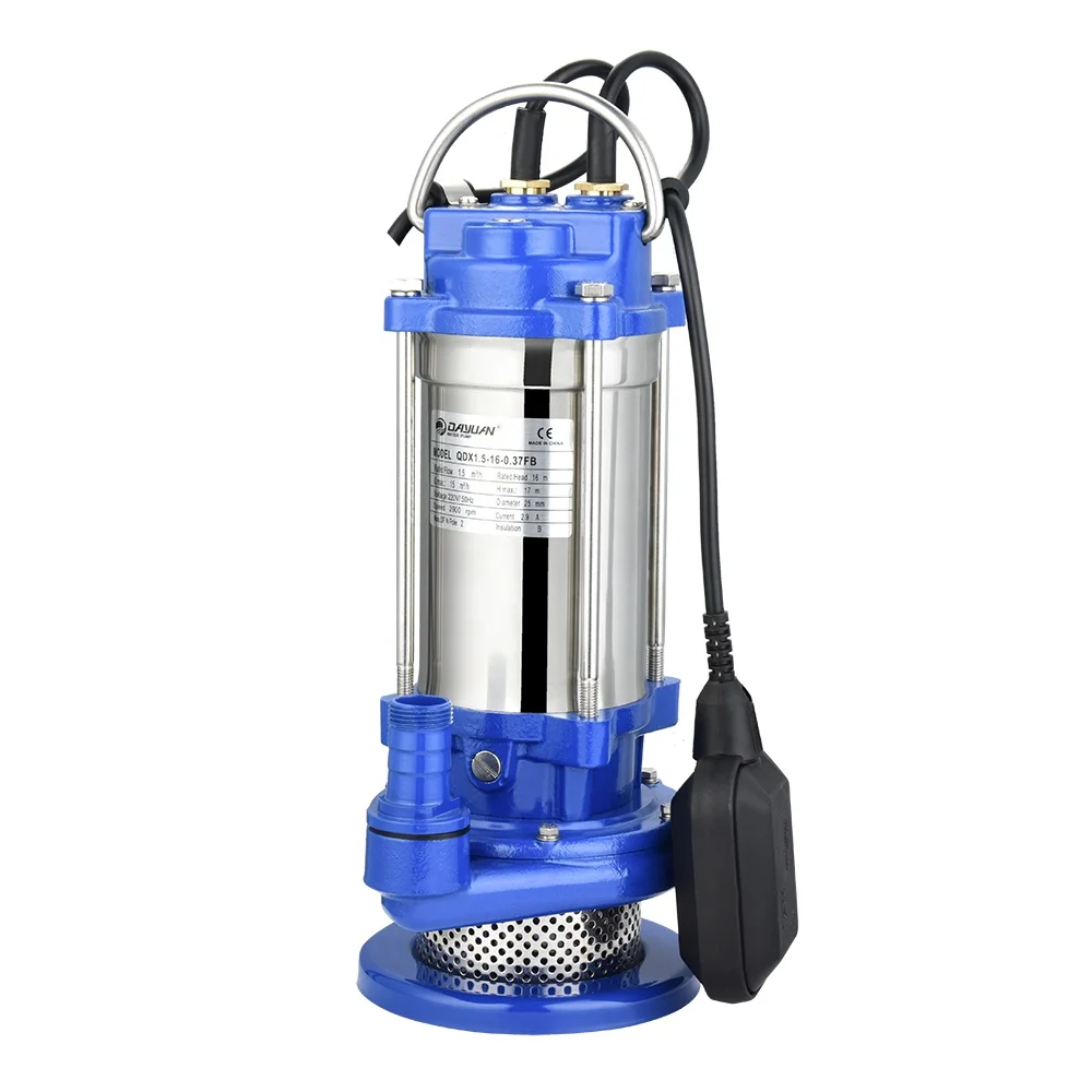 

stainless steel electric water pumps automatic stop submersible water pumping machine with float switch