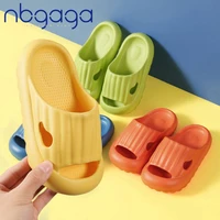 nbgaga children slippers for boy girl shoes summer flip flops soft house slippers beach pillow slides child adults kids