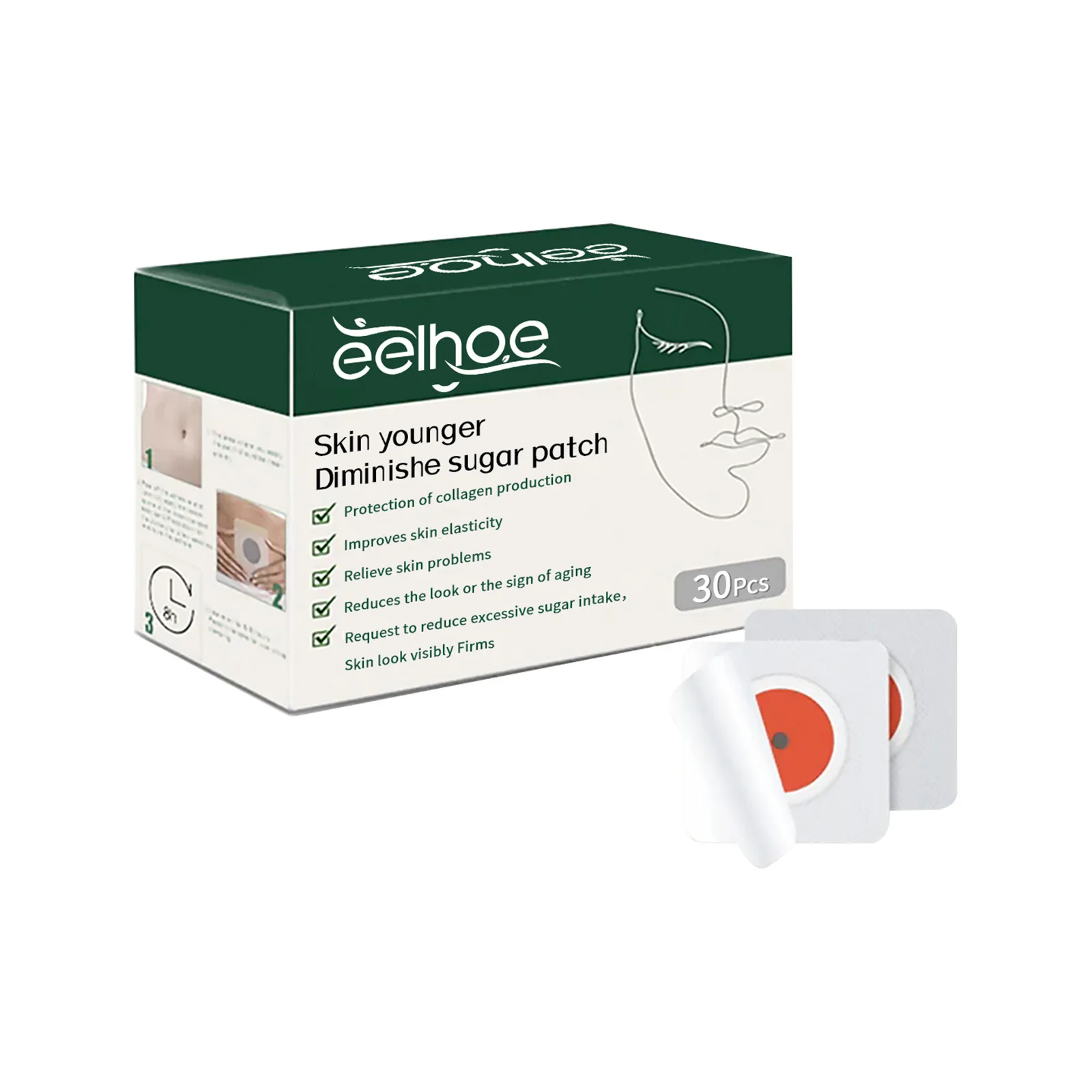 Пластырь для уменьшения сахара наклейка похудения сжигания жира улучшения