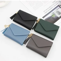 2022 new wallet short women wallets purse patchwork fashion panelled small wallets trendy coin purse card holder leather wallet