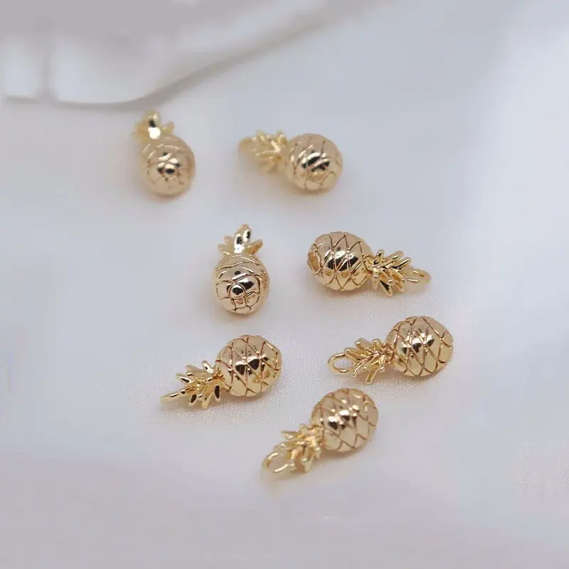 

Подвеска в виде ананаса, 14 к, 13 х6 мм, 2 шт.