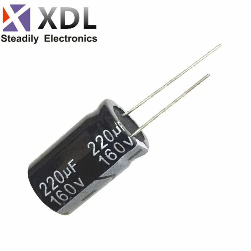 

5pcs/lot 160V 220UF 16*25 20% aluminum electrolytic capacitor 220000nf 20% 1 order