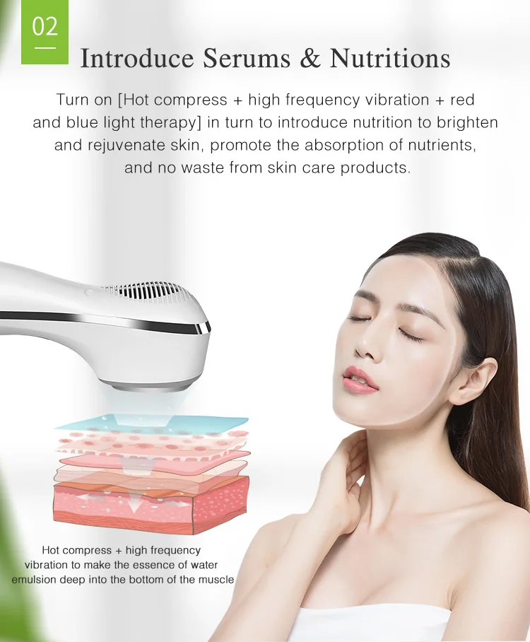 Горячий и холодный фотонный телефон рандомный уход подтяжка лица для домашнего