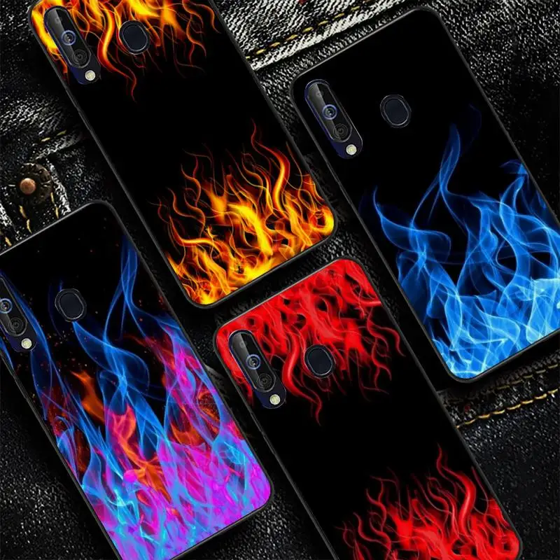 

Fashion Fire Flame Phone Case for Samsung A51 01 50 71 21S 70 31 40 30 10 20 S E 11 91 A7 A8 2018