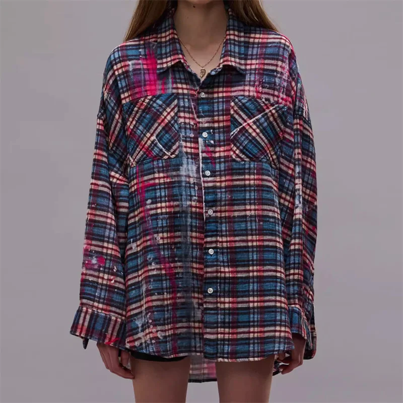 женские блузки тренд 2024 осень новинка женская рубашка из чистого хлопка в стиле