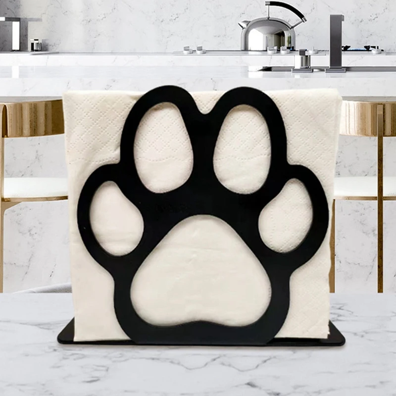 2 шт. черный металлический держатель для салфеток на обеденном столе , вертикальный диспенсер бумажных полотенец для дома, кухни, ресторана, пикника и вечеринки.