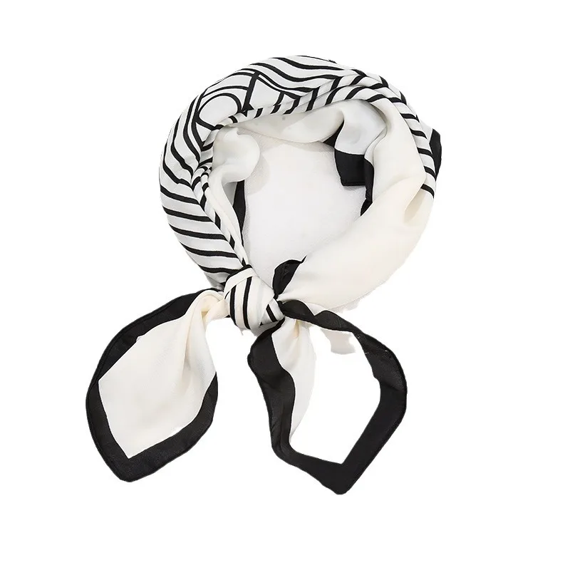 Шарф женский шелковый атласный шарф для женщин шейный платок роскошный бандана