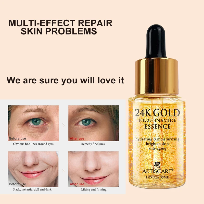 

ARTISCARE 24K Gold Serum Anti wrinkle facial skin care moisturizing anti-aging facial essence female skin care products