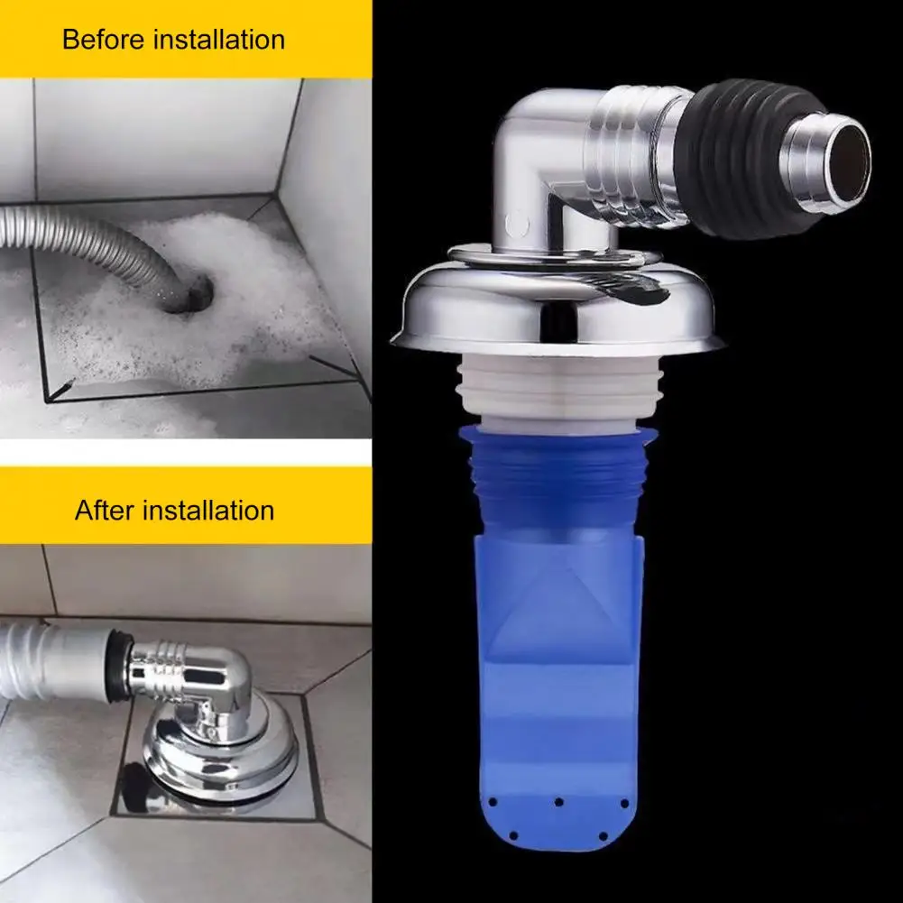 

Sturdy Stainless Steel Floor Drain Joint Prevent Insect Indeformable Dishwasher Sewer Adapter Floor Protection