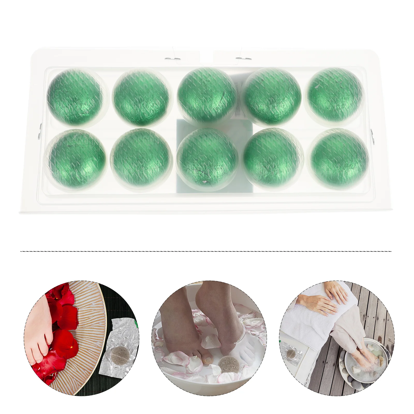 

10pcs Lightweight Durable Reusable Foot Bath Pills for Friends Family Co-worker