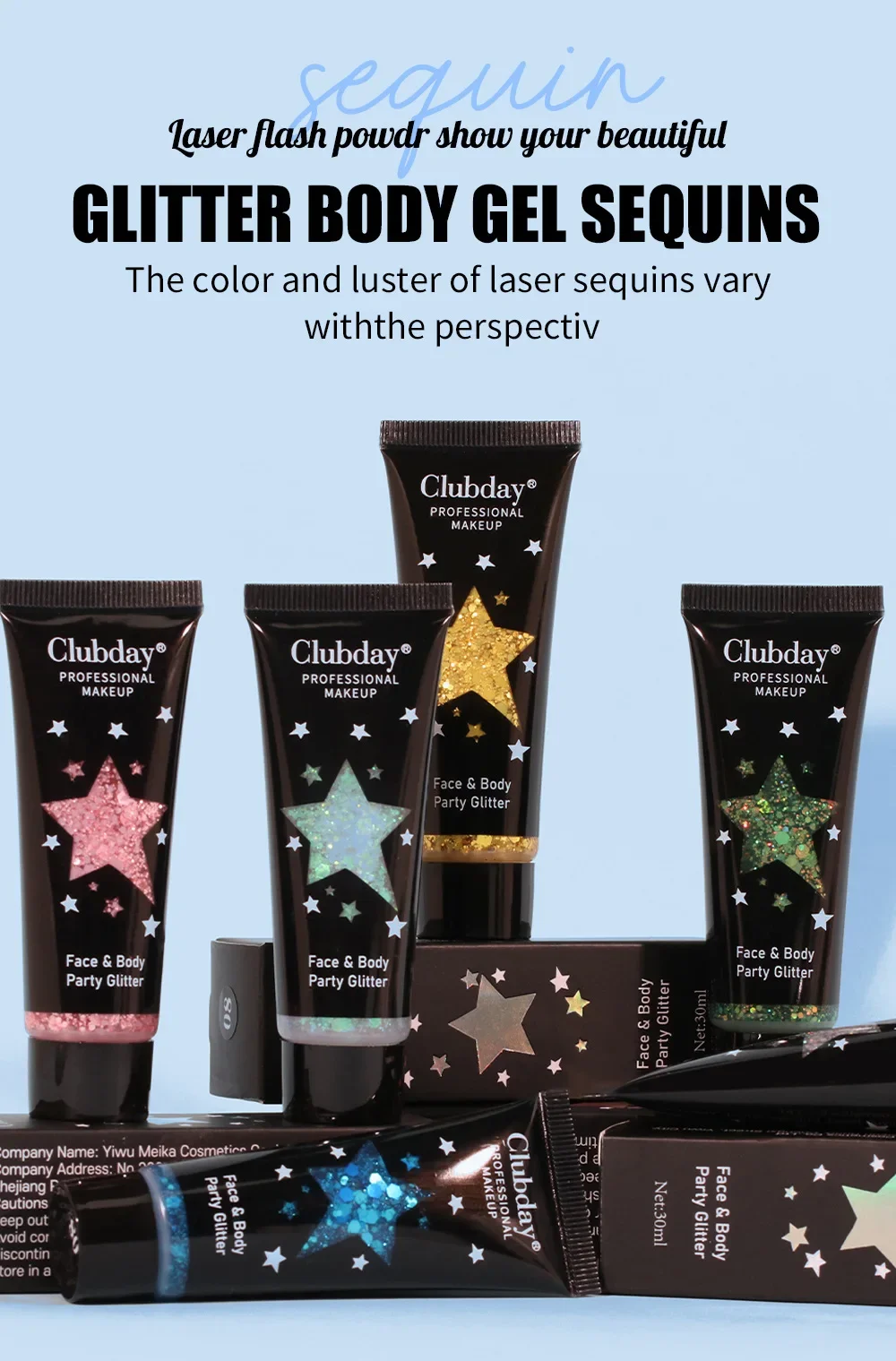 MISS ROSE Высокопигменты Блестящие блестки Жидкие тени для век Макияж Стойкие