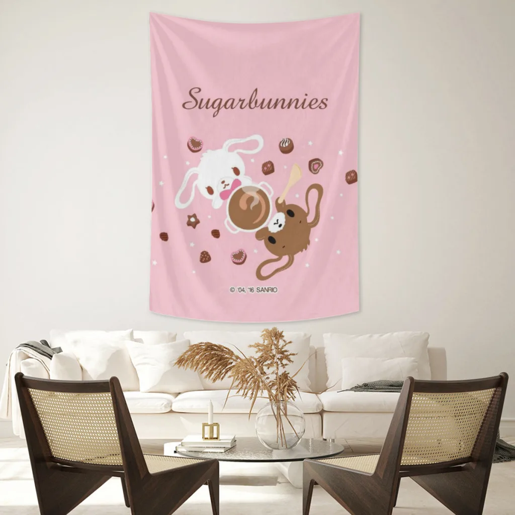 Сахарные кролики гобелен украшения для комнаты декор стен спальни