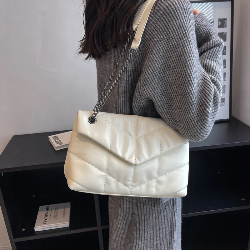 Crossbody Luxury Bags For Women 2023 New Fashion Top Quality Long Silver Chain Shoulder Bags Bags For Women New Luxury Handbags