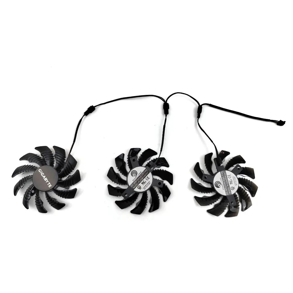 Новый вентилятор охлаждения 75 мм 2PIN 3PIN PLD08010S12H 0.25A N970 N960 GPU для Gigabyte GTX960 GTX970 GTX980 GTX
