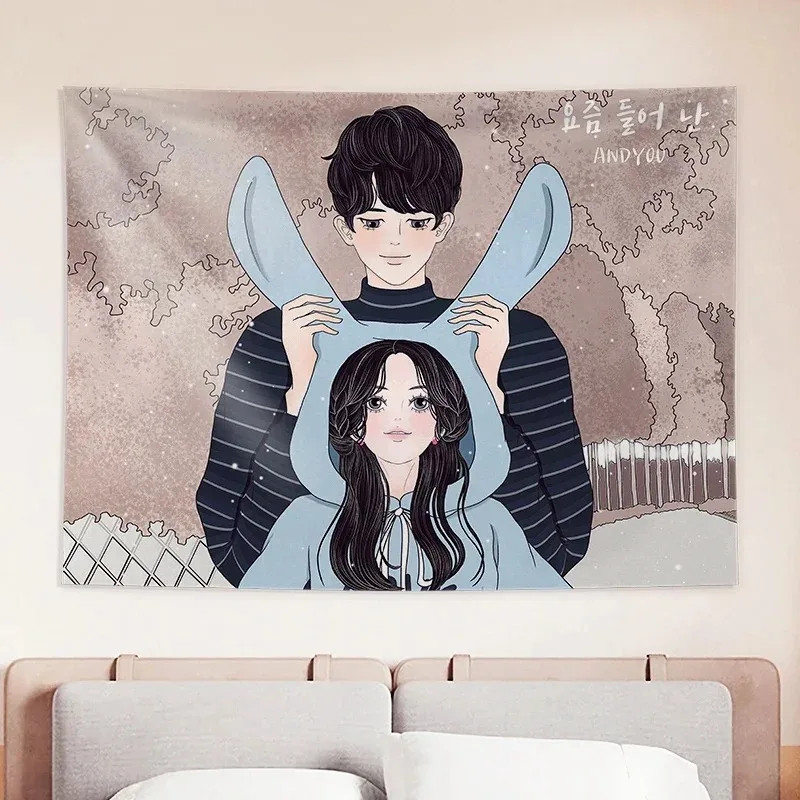 Парный гобелен Sweet Life для офиса гостиной домашний Настенный декор