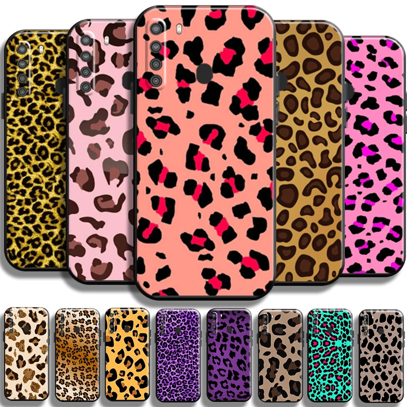

Fashion Leopard Print For Samsung Galaxy A21 A21S Phone Case Cases Full Protection Shell Carcasa Funda Back Shockproof Coque
