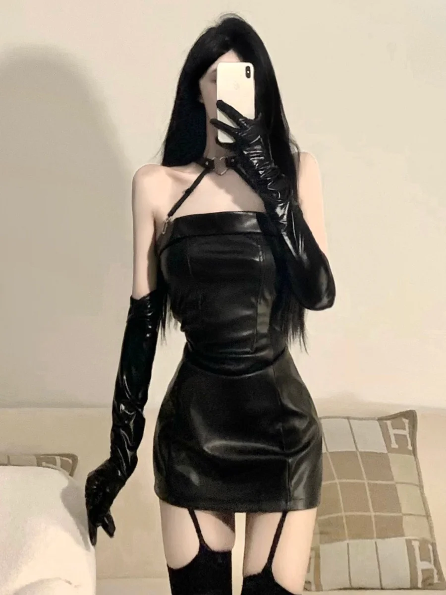 Хэллоуин Cos Императорская сестра Униформа Юбка из искусственной кожи Горячие и