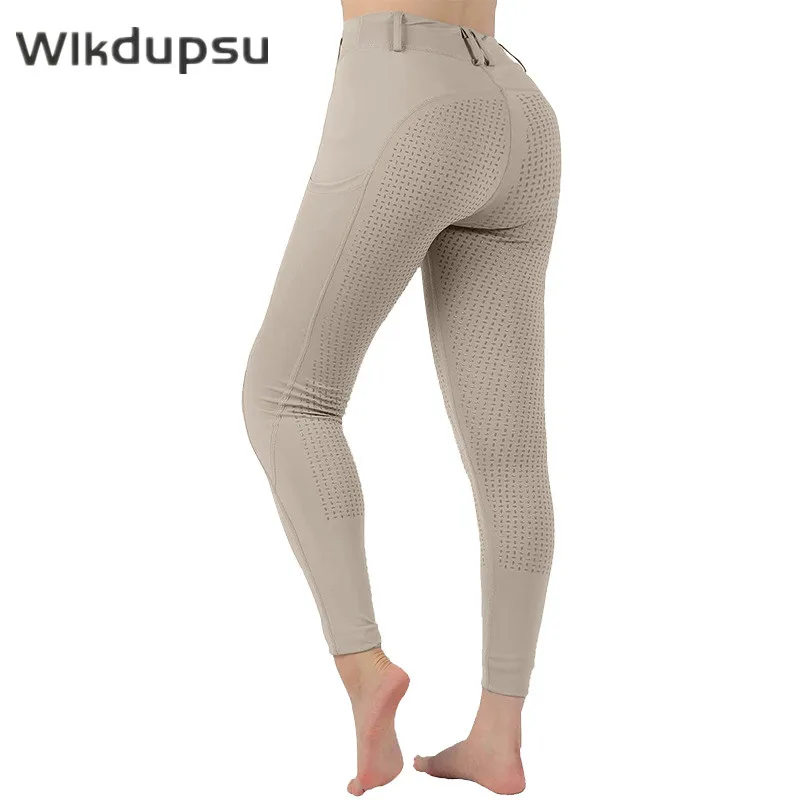 

Horse Riding Pants For Women Equestrian Silicone Anti Slip Leggings Tights Female Horse Back Rider Clothes Breeches Equipment