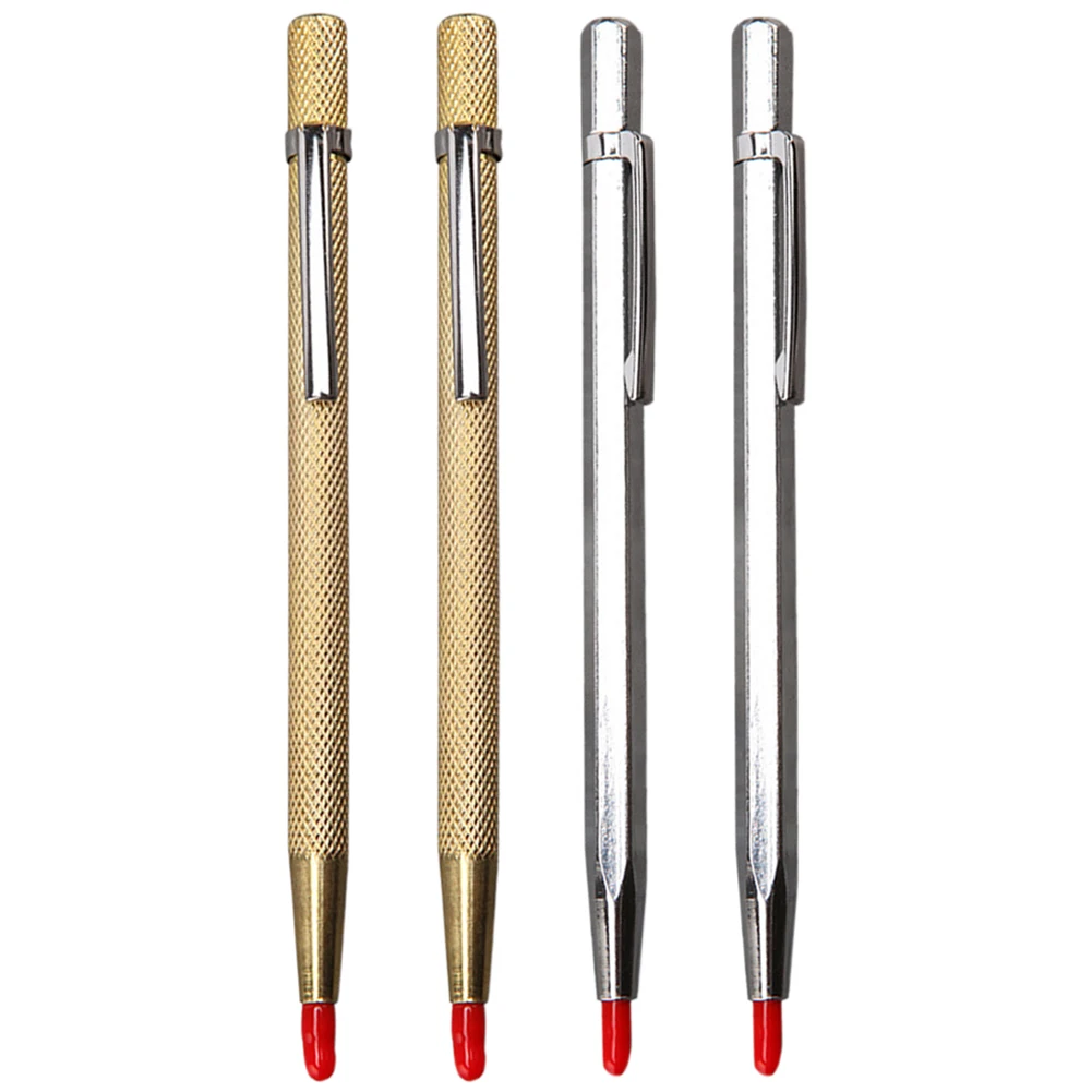 

4pcs Diamond Metal Marker Engraving Pen Carbide Scriber Metal Tile Cutting Pen For Glass Ceramic Metal Wood Engraving Hand Tools