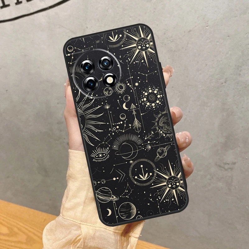 Фото Чехол с астрологическим дизайном «Солнца, Луны, Облака» для OnePlus 8 9 10 Pro 15 13 12 11 13T 13R 12R 10T 8T Nord CE 5 2 3 4 Lite N20 N30 №4