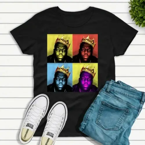 

The Notorious B.I.G. T-Shirt Black Graphic Tee Rapper Shirt MusicShirt