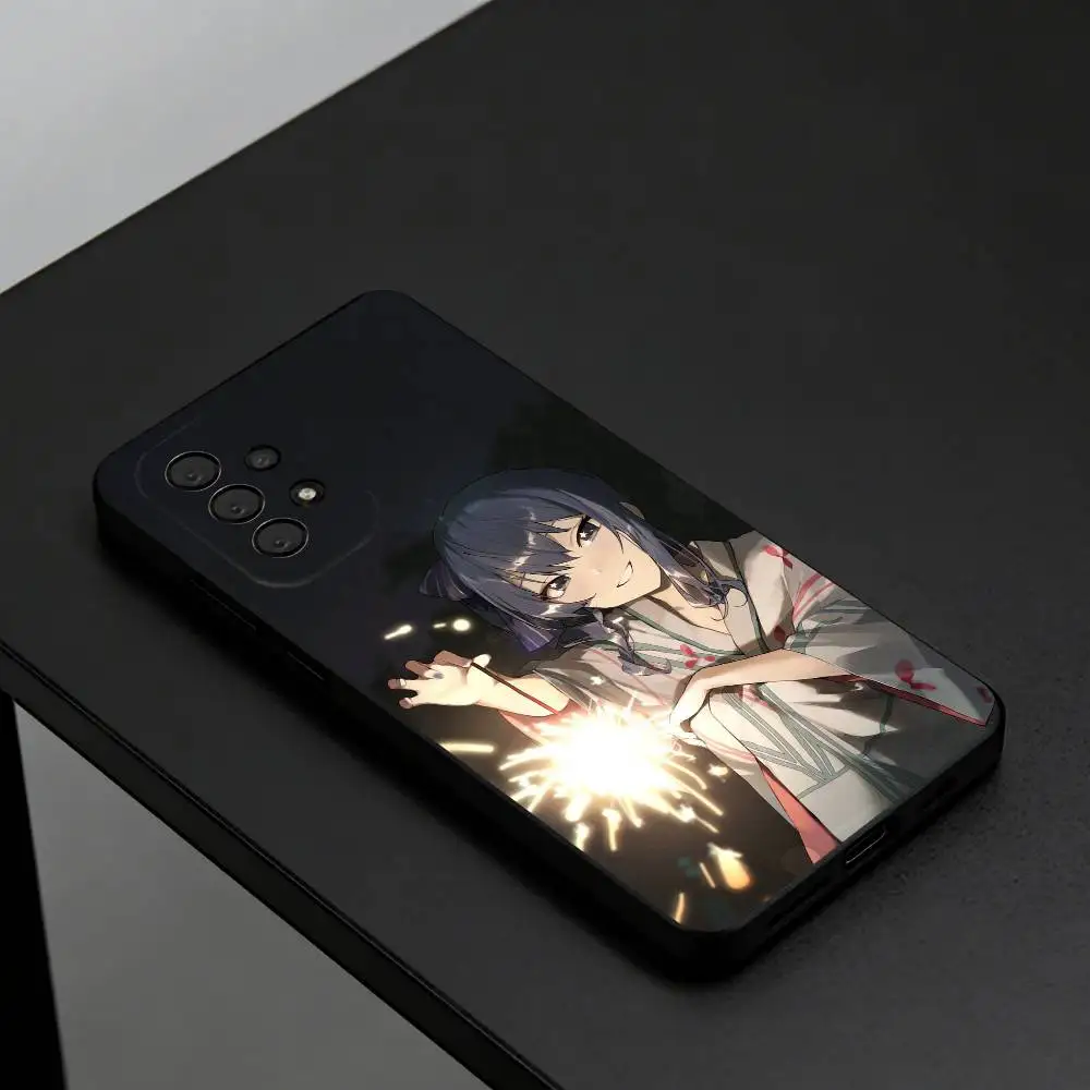 Фото Хошимачи С-Суисей Милый чехол для телефона VTuber для Samsung S26, S25, S24, S23, S22, Plus, черный корпус. №2