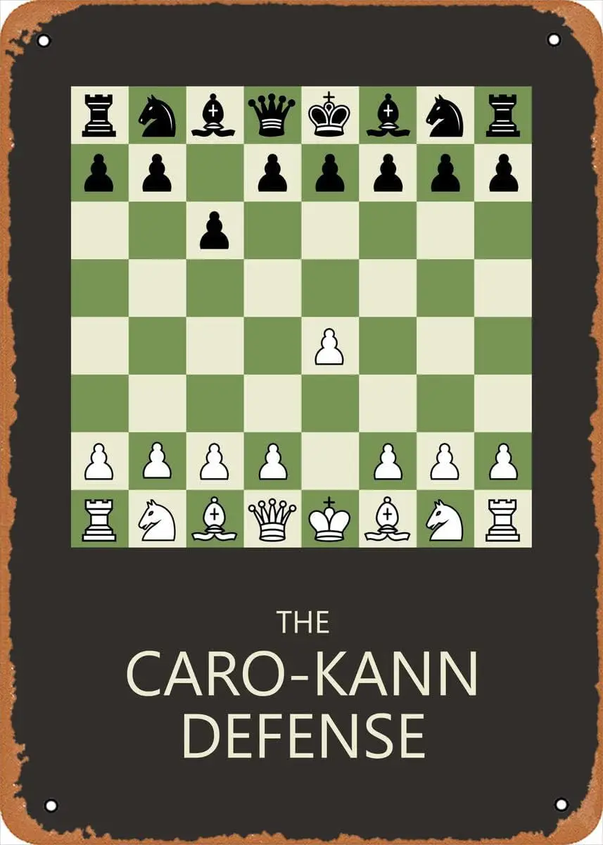 Плакат защиты Chess Cro Knn 8x12 nch Ретро Vntge Metl Sgn Home Mn Cve rt