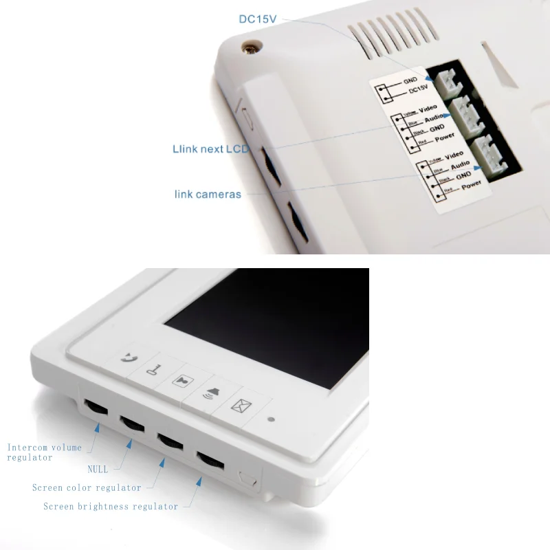 Видеодомофон SmartYIBA 7&quot 2 шт. с электрическим замком