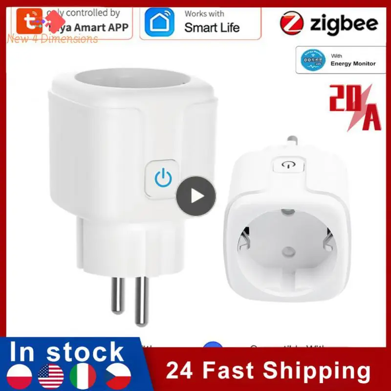 Умная розетка Tuay, 1-8 шт., EU16A/20A, Wi-Fi, с мониторингом мощности