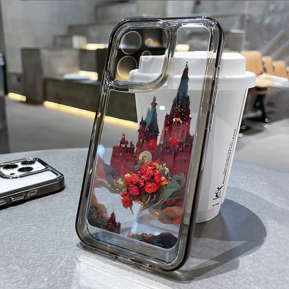 

Silicon Case For Iphone 13Cover Transparent Iphone 11 12 14 Pro Max XR X Xs 7 8 Plus 14promax 13promax 12promax Flower Fundas