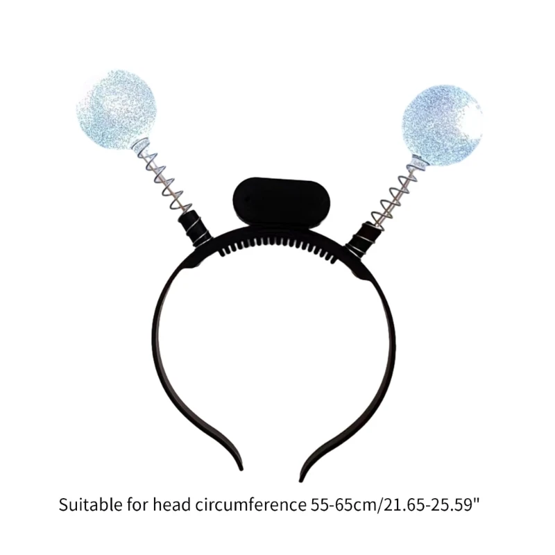 Q0KE металлическая антенна тонкая боковая повязка на голову светодиодная