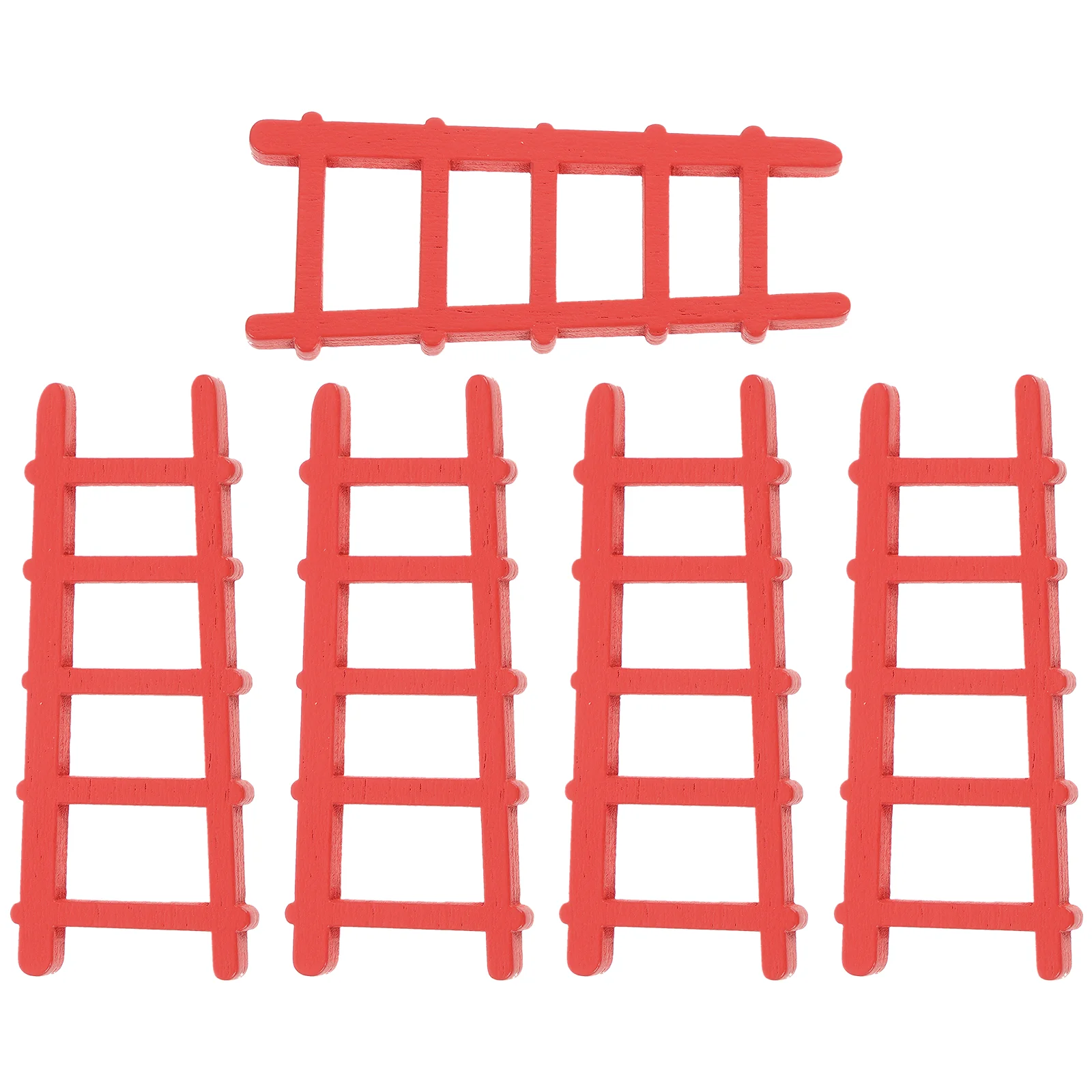 

5pcs Mini House Ladders Miniature Wooden Ladders Mini Doll House Decorations