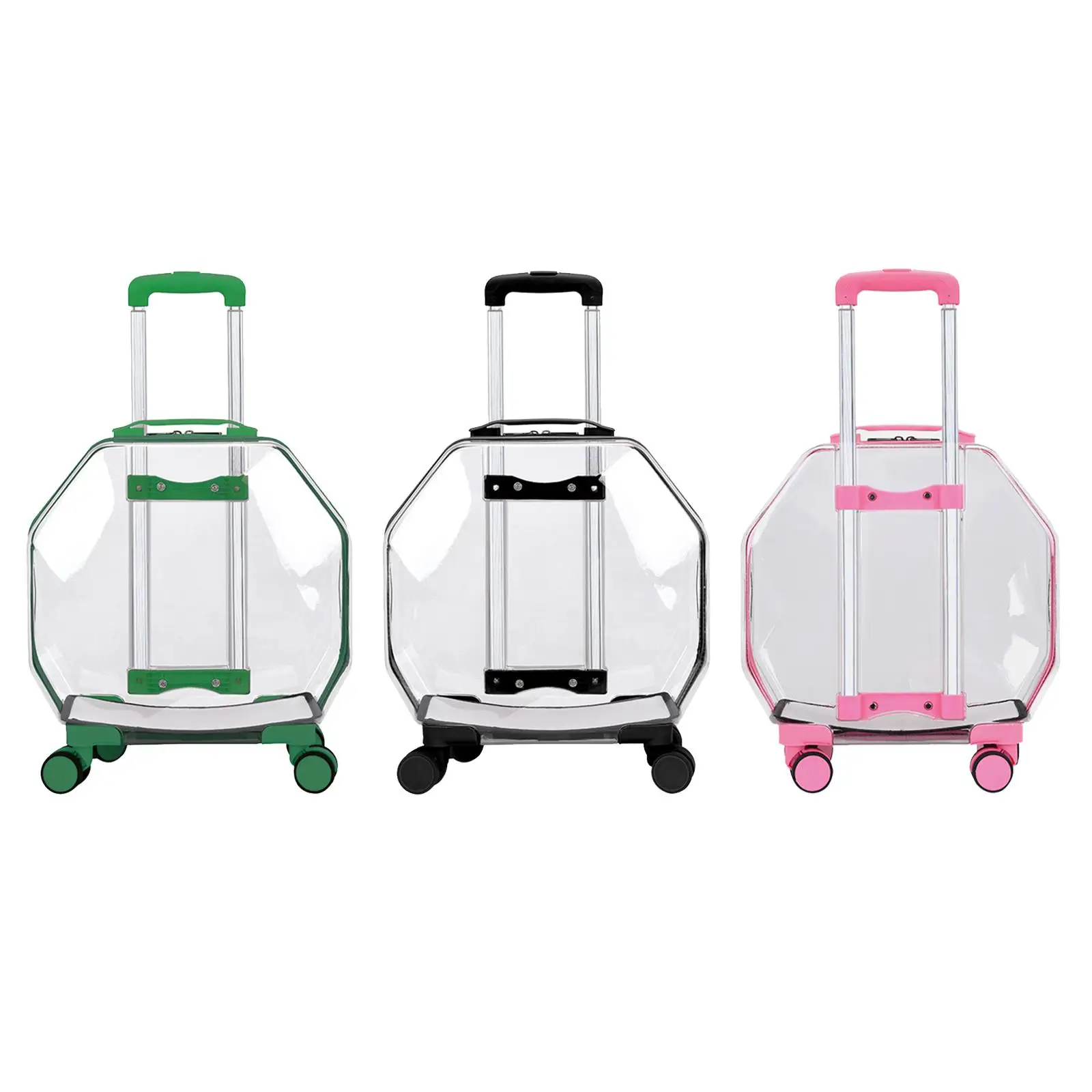 

Fashion Dog Trolley Case Clear Suitcase Comfortable Backpack Pet Carrier Transport Bag for Hiking Outdoor Travel Walking Outing